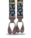 Nepperhan Paisley Suspenders - Navy - KK & Jay Supply Co.