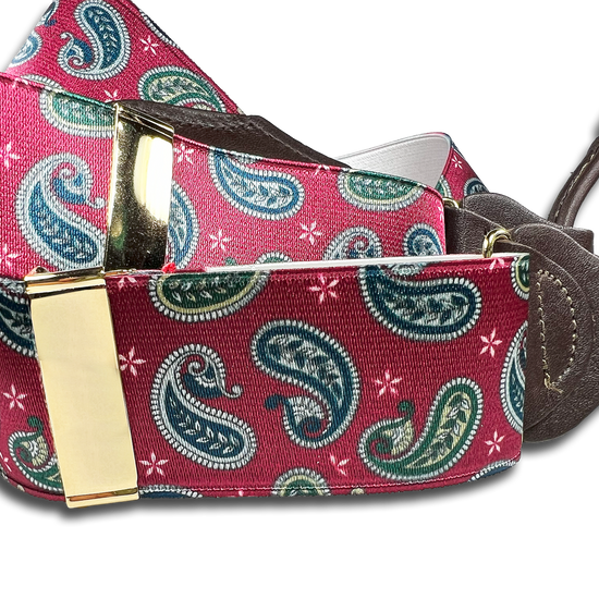 Nepperhan Paisley Suspenders - Red - KK & Jay Supply Co.