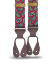 Nepperhan Paisley Suspenders - Red - KK & Jay Supply Co.