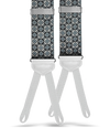 Neptune Silver Silk Suspenders - KK & Jay Supply Co.
