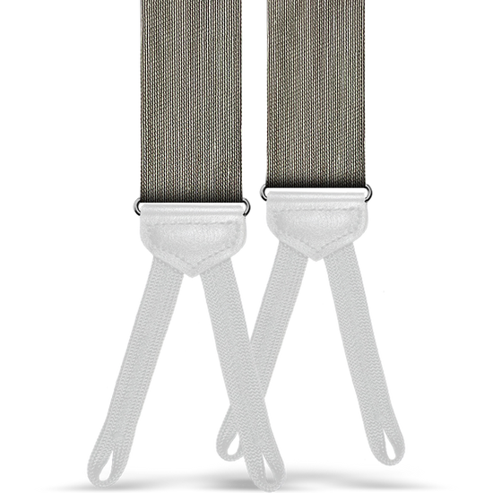 Limited Edition<br>Noble Brown Raw Silk Suspenders - KK & Jay Supply Co.