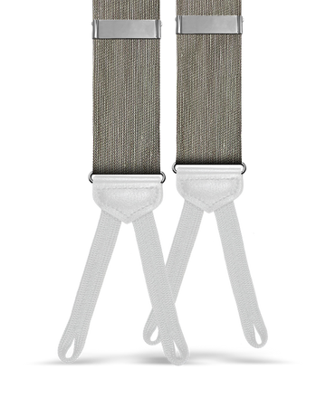Limited Edition<br>Noble Brown Raw Silk Suspenders - KK & Jay Supply Co.