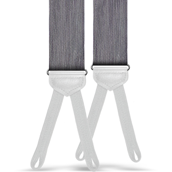 Limited Edition<br>Noble Navy Raw Silk Suspenders - KK & Jay Supply Co.