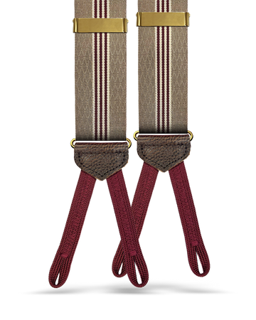 Olinville Vintage Jacquard Suspenders - KK & Jay Supply Co.