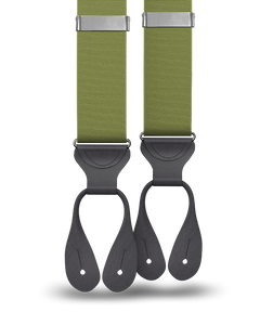 Olive Grosgrain Suspenders