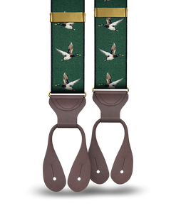 Otsego Duck Suspenders - Forest Green