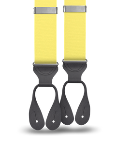 Pale Yellow Grosgrain Suspenders