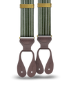 Park Hill - Olive Stripe Suspenders - KK & Jay Supply Co.