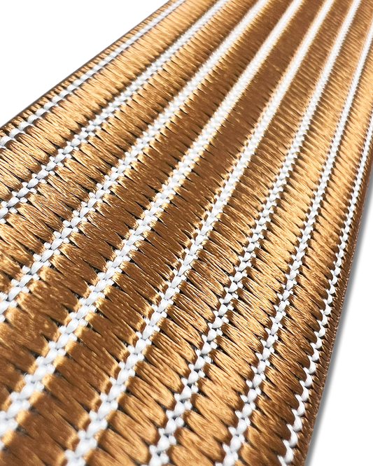 Park Hill - Tan Stripe Suspenders - KK & Jay Supply Co.