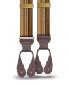 Park Hill - Tan Stripe Suspenders - KK & Jay Supply Co.