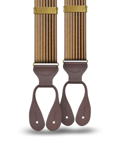 Park Hill - Tan Stripe Suspenders