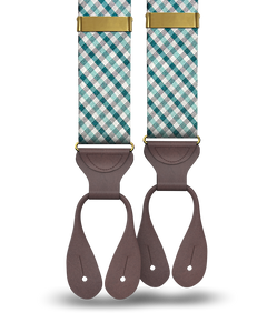 Limited Edition<br>Patterson Gingham Silk Suspenders