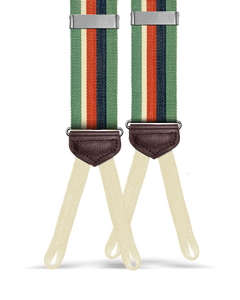 Pelham Green Stripe Suspenders