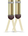 Pelham Khaki Stripe Suspenders - KK & Jay Supply Co.