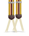 Pelham Tan Stripe Suspenders - KK & Jay Supply Co.