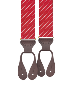 Limited Edition<br>Pinson Stripe Red Suspenders