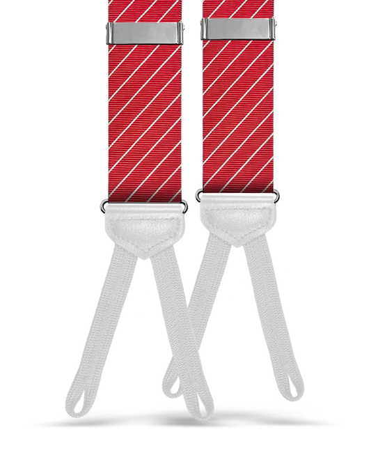 Pinson Stripe Red Suspenders