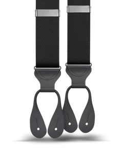 Princeton Pique Suspenders - Black