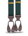 Princeton Pique Suspenders - Hunter Green - KK & Jay Supply Co.