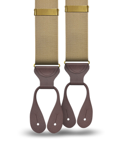 Princeton Pique Suspenders - Khaki