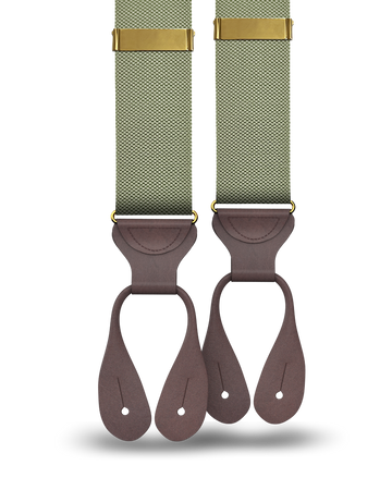 Princeton Pique Suspenders - Olive