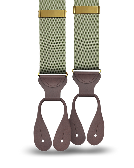 Princeton Pique Suspenders - Olive - KK & Jay Supply Co.