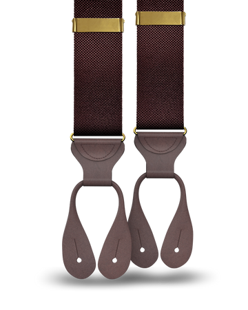 Princeton Pique Suspenders - Wine