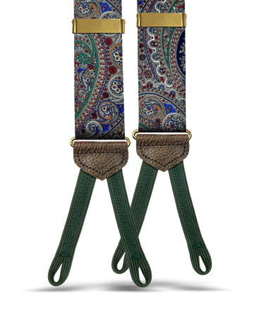 Poplar Paisley Suspenders