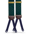 Prescott Silk Suspenders - Forest - KK & Jay Supply Co.