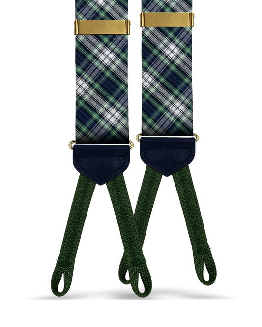 Preston Cotton Plaid Suspenders