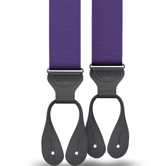 Purple Grosgrain Suspenders - KK & Jay Supply Co.