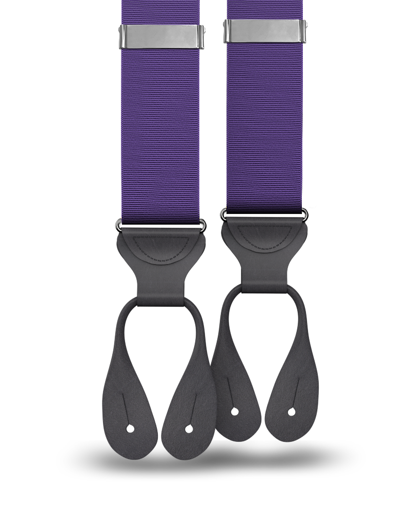 Purple Grosgrain Suspenders - KK & Jay Supply Co.