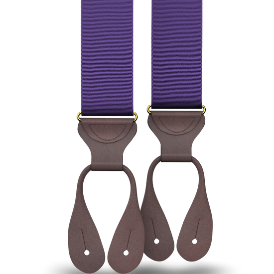 Purple Grosgrain Suspenders - KK & Jay Supply Co.