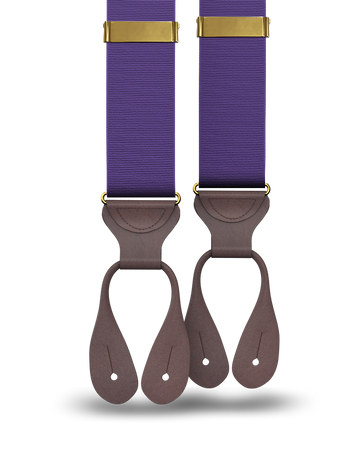 Purple Grosgrain Suspenders - KK & Jay Supply Co.