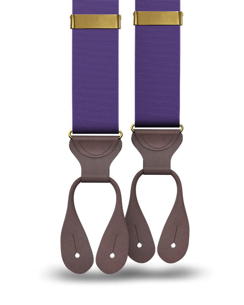 KK & Jay Supply Co. | Purple Grosgrain Suspenders