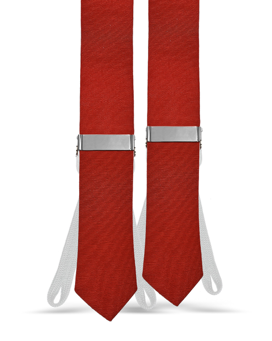 Vintage Regent Silk Grosgrain Tie End Suspenders