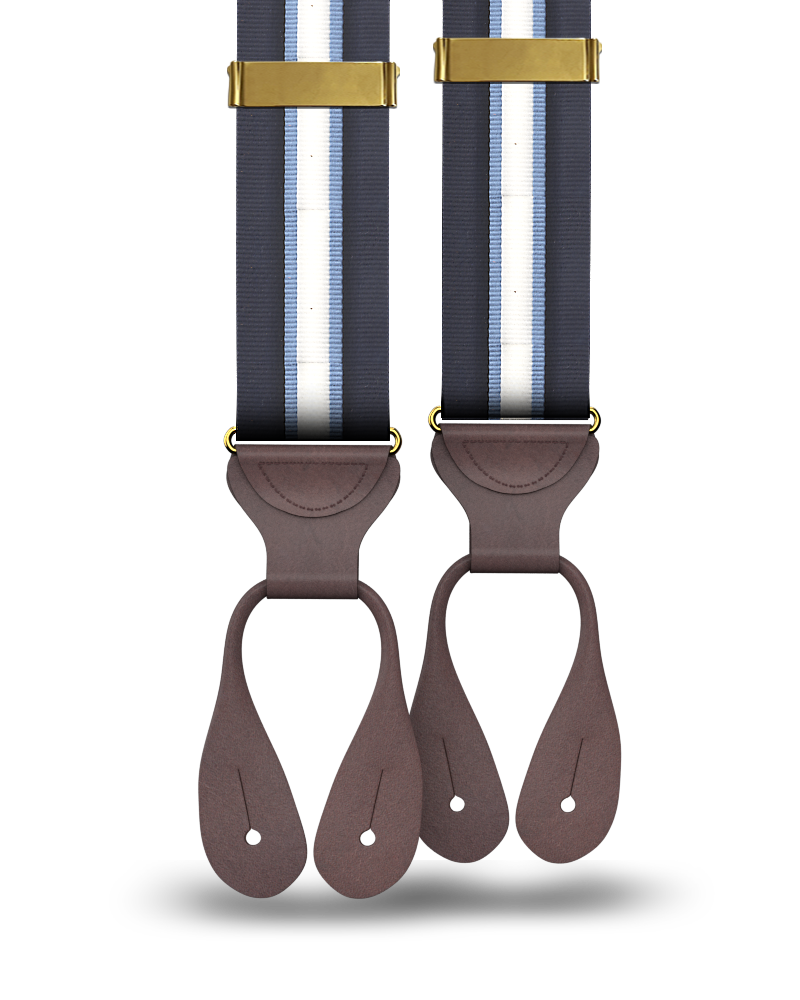 River Stripe Suspenders - KK & Jay Supply Co.