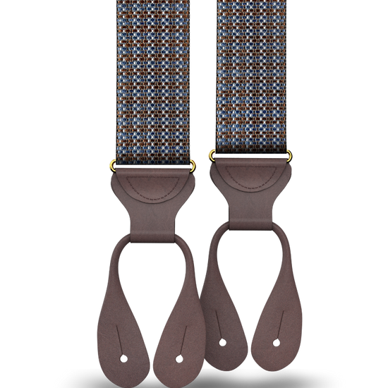 Rockledge Silk Suspenders - Brown - KK & Jay Supply Co.