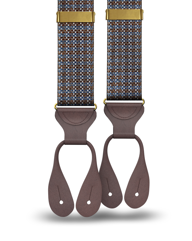 Rockledge Silk Suspenders - Brown - KK & Jay Supply Co.