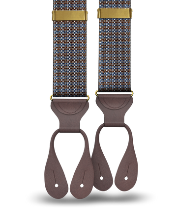 Rockledge Silk Suspenders - Brown - KK & Jay Supply Co.