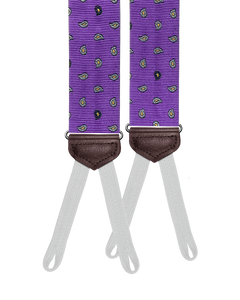 Limited Edition<br>Rumsey Purple Silk Suspenders - KK & Jay Supply Co.