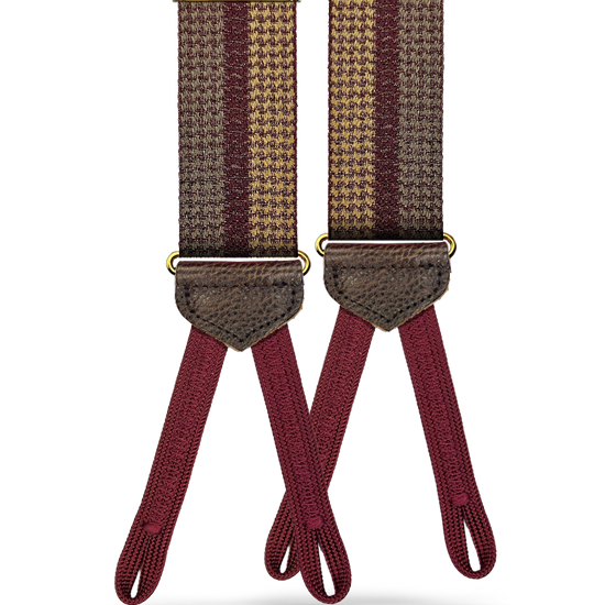 Sherman Vintage Jacquard Suspenders - KK & Jay Supply Co.