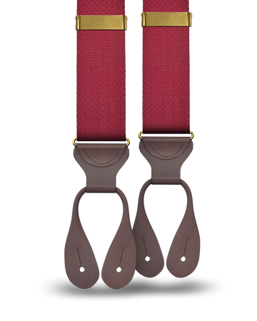 Skyiew Silk Suspenders - Maroon - KK & Jay Supply Co.