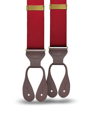 Skyiew Silk Suspenders - Red - KK & Jay Supply Co.