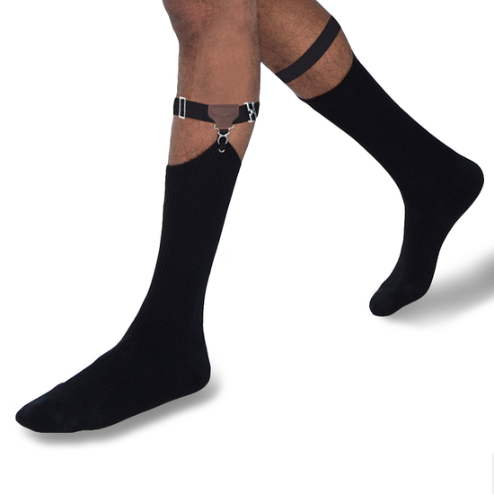 Classic Sock Garters - Solid Black <br> *Pre-Order* - KK & Jay Supply Co.