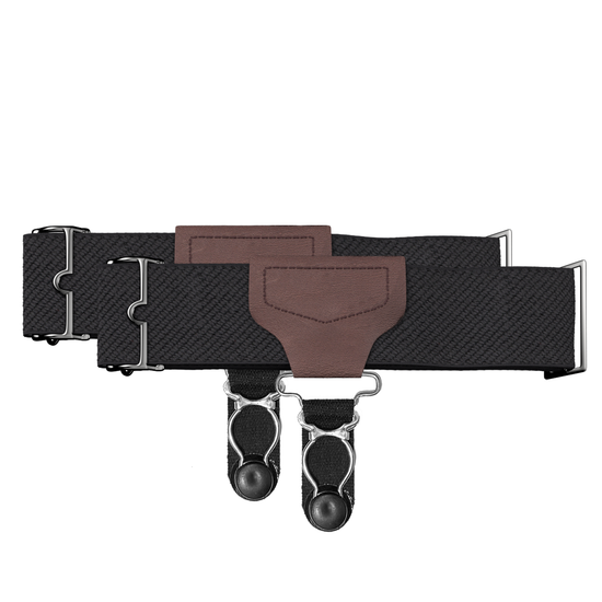 Classic Sock Garters - Solid Black <br> *Pre-Order* - KK & Jay Supply Co.
