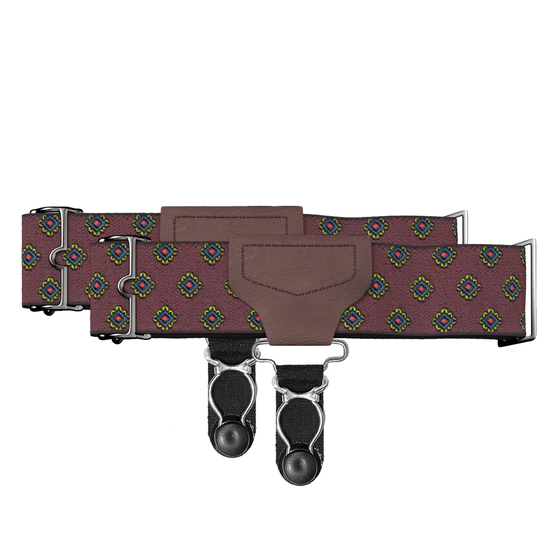 Classic Sock Garters - Washington Maroon <br> *Pre-Order* - KK & Jay Supply Co.