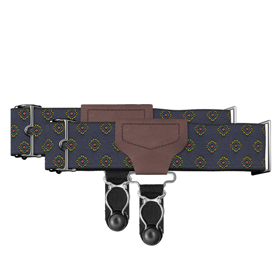 Classic Sock Garters - Washington Navy <br> *Pre-Order* - KK & Jay Supply Co.