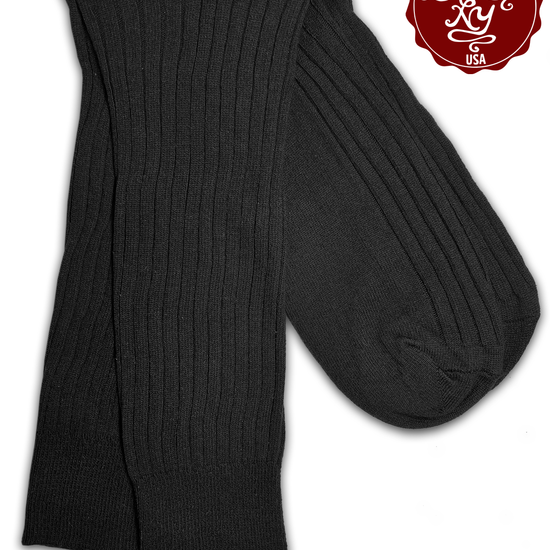 Solid Black Socks - KK & Jay Supply Co.