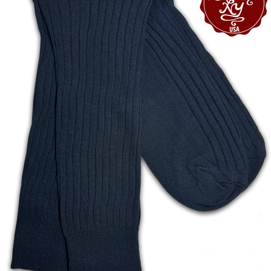 Solid Navy Socks - KK & Jay Supply Co.